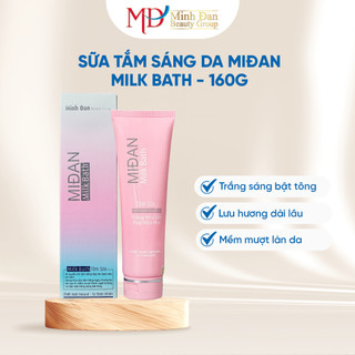 Sữa tắm trắng da, sữa tắm trắng MiĐan Milk Bath chăm sóc cải thiện làn da giúp da trắng sáng tự nhiên - 160g