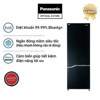 [TRẢ GÓP 0%]Tủ Lạnh Panasonic 322 Lít NR-BV360GKVN ngăn đá dưới - Ngăn đông mềm