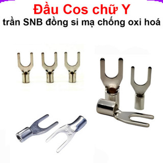 Đầu Cos chữ Y trần SNB đồng si mạ chống oxi hoá