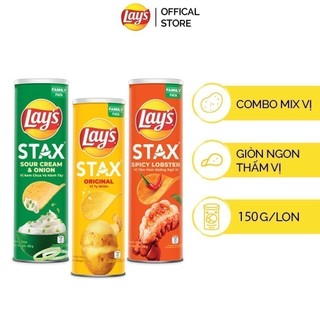 Combo 3 lay's stax 150g