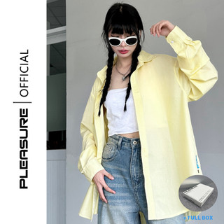 Áo sơ mi pleasure sơ mi thô nến chống nhăn nam nữ unisex premium oxford shirt