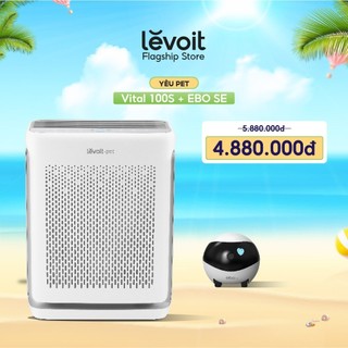 Combo Yêu Pet gồm máy lọc không khí Levoit Vital 100S và Robot camera Enabot EBO SE