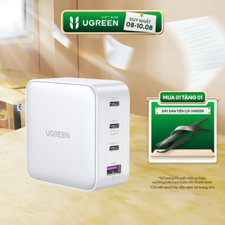Củ sạc máy tính/ điện thoại ugreen 100w cd226 nexode|gan| 4 cổng sạc nhanh pd usb| bh 18 tháng 1 đổi 1 40747 40737