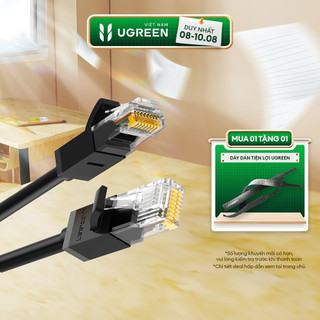 Cáp mạng Cat6 UGREEN NW102 | Lõi thuần đồng 26AWG | CCA sử dụng trên các mạng Ethernet / RJ45 | Bảo hành 18 tháng 1 Đổi1