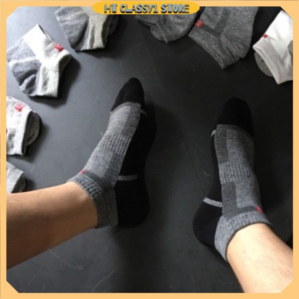 (Sét 10 Đôi)Tất Vớ UN  Nam Nữ, Cổ Ngắn chất liệu cotton Nano ,kháng khuẩn Chống Hôi Chân ,Hàng xuất khẩu loại 1