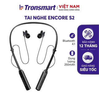 Tai nghe Bluetooth Tronsmart Encore S2 Plus Chống nước IPX5 Khử tiếng ồn TM-322482 - Hàng chính hãng - Bảo hành 12 tháng