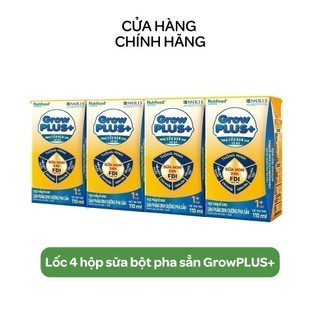 Lốc 4 hộp sữa bột pha sẵn GrowPLUS+ - Sữa non tăng đề kháng