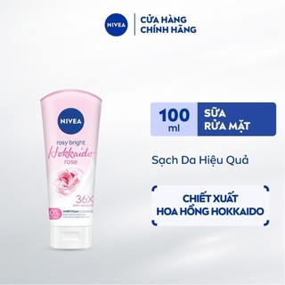 Sữa Rửa Mặt Tạo Bọt NIVEA Chiết Xuất Hoa Hồng Hokkaido (100 g) - 84984