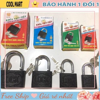 Khoá treo gang VIỆT TIỆP cầu 6 - 7 - 8 - 10 an toàn, chắc chắn
