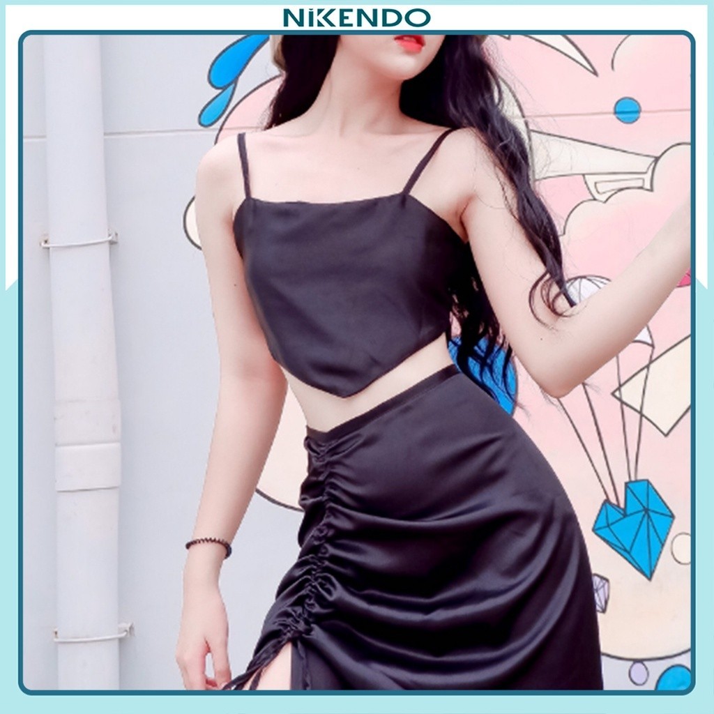 Áo Yếm 2 dây Lụa Có Mút Ngực Nikendo YL1