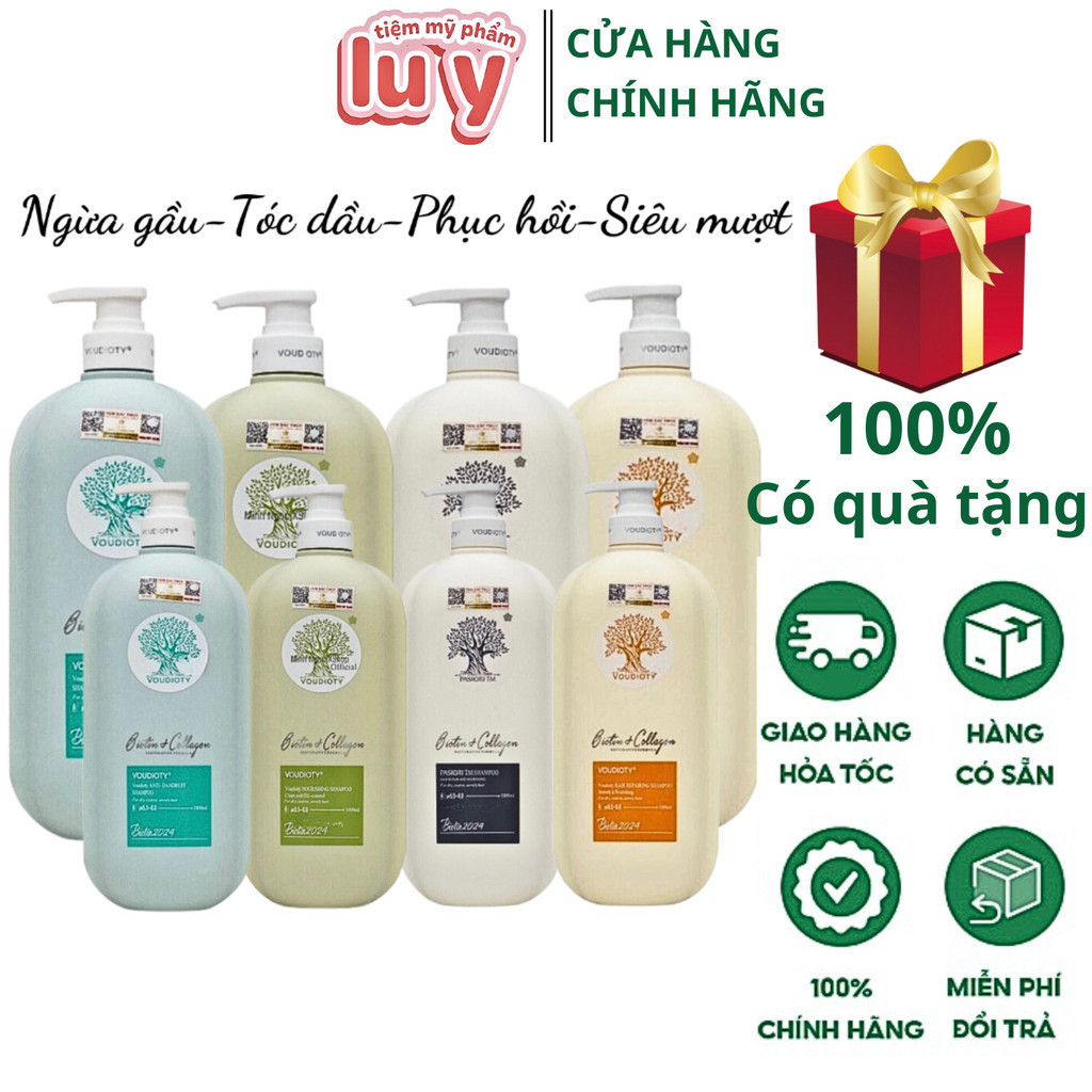 Dầu gội biotin collagen, dầu gội collagen, dầu xả biotin collagen Mẫu mới 2024 - LUY STORE