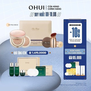 Phấn nước tinh chất vàng 24k OHUI The First Geniture Ampoule Cover Cushion SPF50+ PA+++ 15g (Tặng kèm lõi refill 15g)