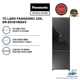 Tủ lạnh panasonic vô hiệu hóa vi khuẩn 325l nr-bv361wgkv - ngăn đông mềm