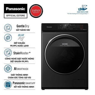 Máy giặt sấy cửa trước panasonic 9 kg na-s96fr1bvt - diệt khuẩn 99.99%