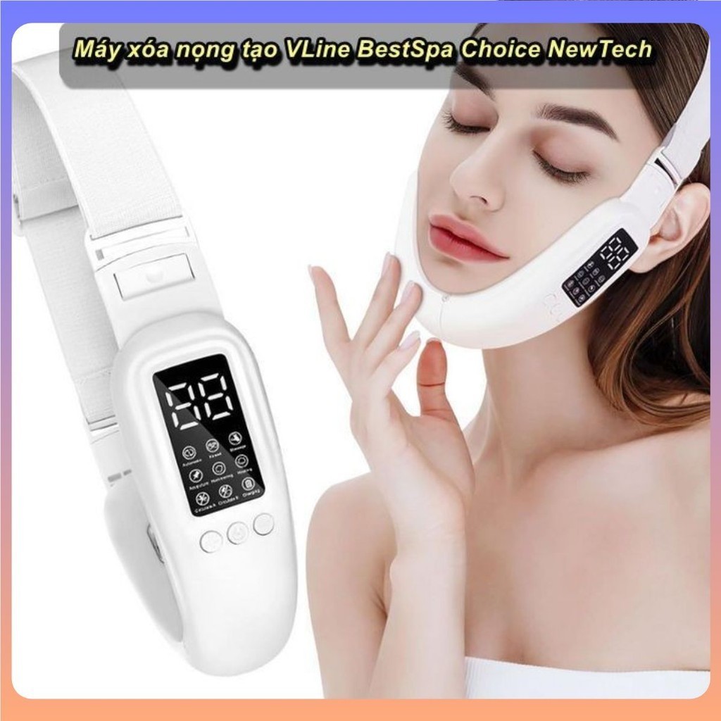 Máy Xóa Nọng Cằm Tạo VLine BestSpa Choice NewTech Cao Cấp Với 15 Cấp Độ Và 8 Mode 💯Store VN💯