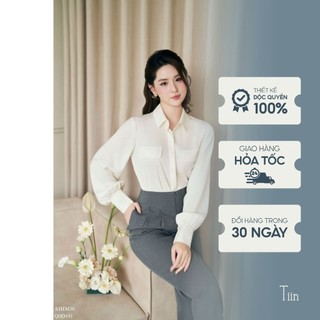 Áo sơ mi cổ đức 2 nắp túi TIINSTORE AHD430