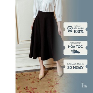 Chân váy dáng dài xoè tròn tiinstore chd064
