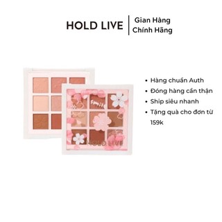 [ New 2022 ] Bảng phấn mắt lì 9 ô HOLD LIVE Falling Cherry Blossom HL544 nội địa trung chính hãng thiết kế siêu đẹp