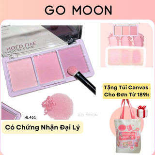 HOLD LIVE Phấn má hồng nội địa trung Hold Live 3 ô Secret Garden Blush HL461 trang điểm tự nhiên lâu trôi phấn mịn