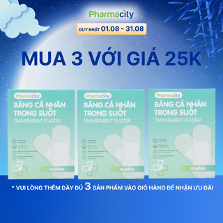 Băng dán cá nhân Pharmacity trong suốt