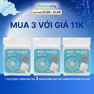 Tăm bông trẻ em Pharmacity (55 cây/gói)
