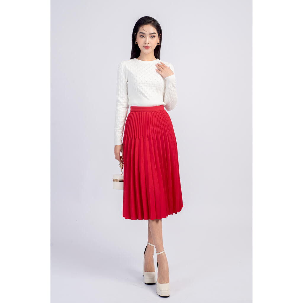 Juyp dáng xòe, dập ly MMOutfit JU0722168