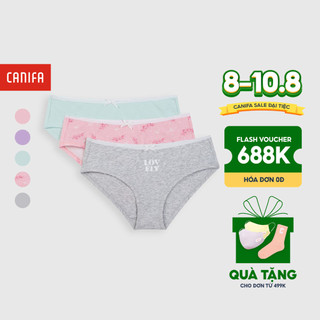 Set 3 quần lót nữ họa tiết CANIFA - 6US20A008