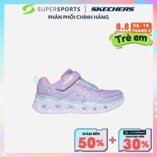 Giày sneakers bé gái skechers heart lights - 302689l-lvmt