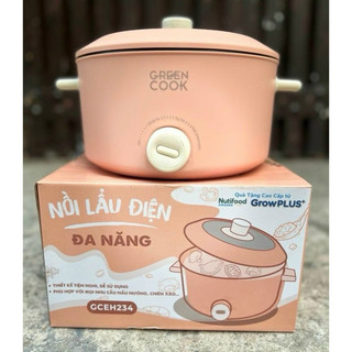 Nồi lẩu điện đa năng greencook 4l quà tặng sữa nutifood
