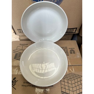 Đĩa sứ 7 inch đường kính 17,5 cm trắng