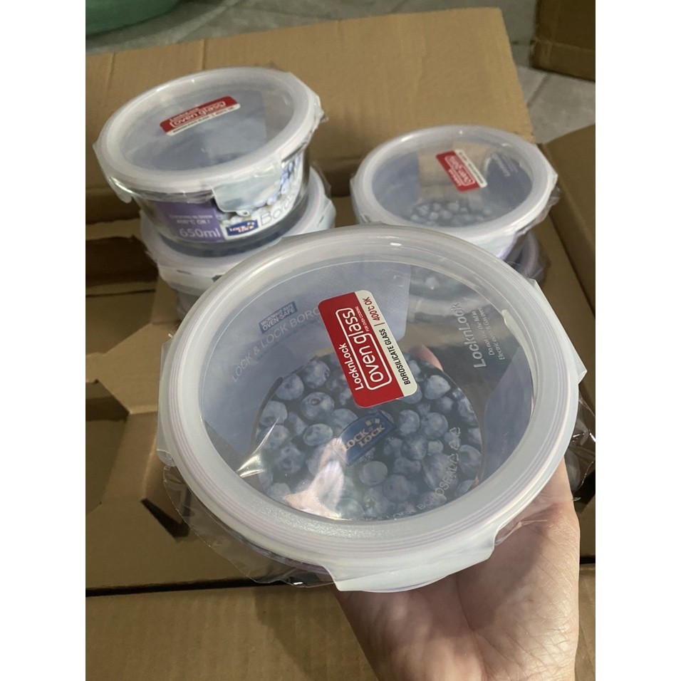 Hộp thủy tinh tròn Lock & Lock 650ml LLG831