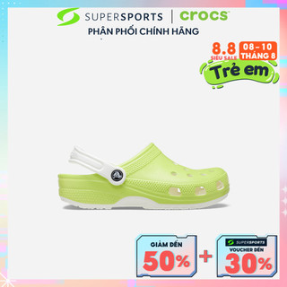 Giày clog trẻ em crocs classic glow in the dark - 209161-3uh