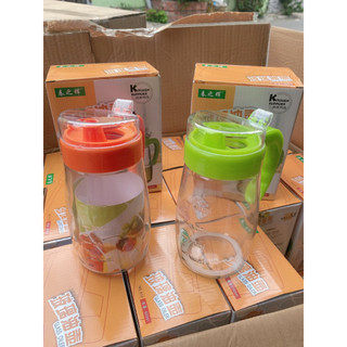 Bình thủy tinh rót dầu nước tương nước mắm 600ml
