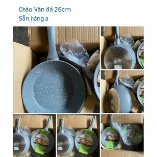 Chảo đáy từ vân đá chống dính green cook 26cm