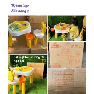 Bộ bàn ghế đa năng quà tặng từ Grow ngộ nghĩnh, đáng yêu cho bé
