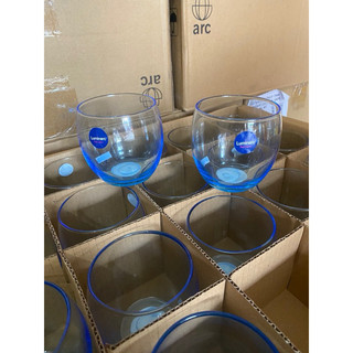 Set 3 ly Thủy Tinh Luminarc Xanh dương bầu