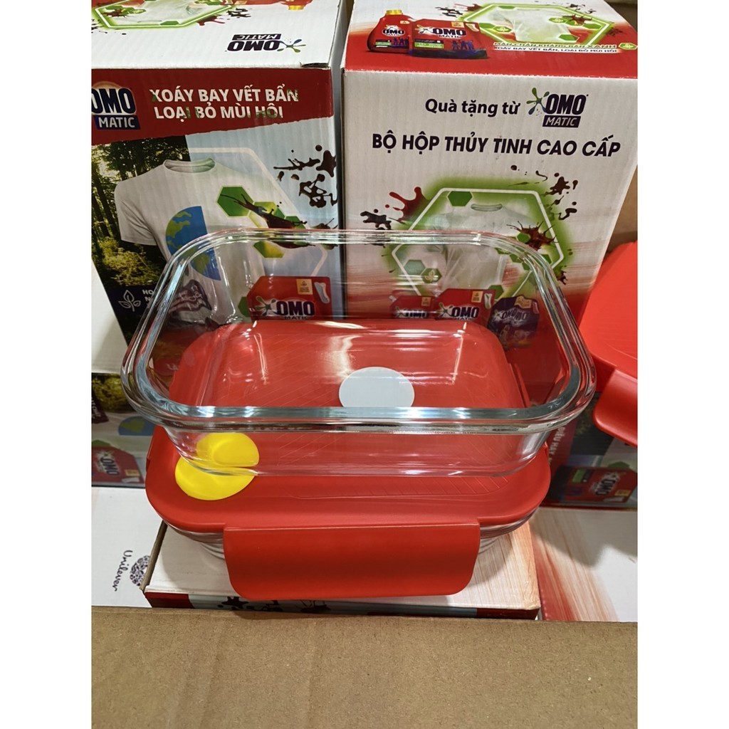 Set 2 hộp thủy thinh 640ml nap đỏ