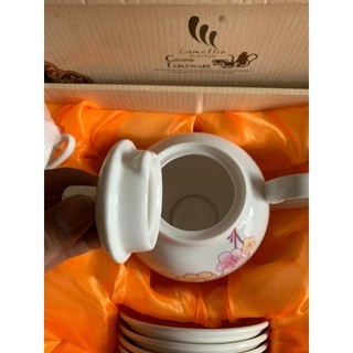 Bộ ấm chén pha trà Ceramics Hàn Quốc 6 ly