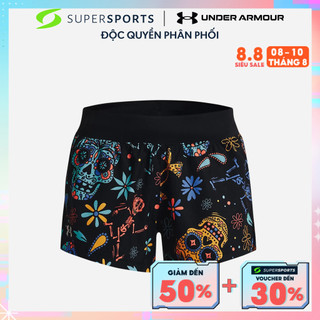 Quần ngắn chạy bộ nữ under armour launch sw 3" day of the dead - 1369467-001