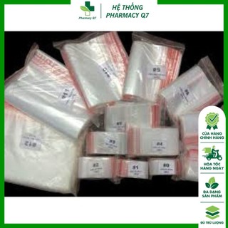 TÚI ZIP đựng-thuốc/ BAO ZIP./ TÚI ZIP CHỈ ĐỎ NHỰA PE AN TOÀN - TIỆN DỤNG
