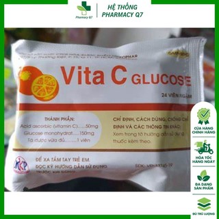 1 GÓI KẸO C KẸO VITAMIN C VITA C GLUCOSE KẸO C GÓI MEKOPHAR Multivitamin