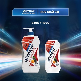 Combo sữa tắm x-men clean & fresh sạch khuẩn khử mùi 630g + sữa tắm x-men clean & fresh sạch khuẩn khử mùi 70g