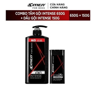 Combo tắm gội xmen for boss intense 650g + dầu gội xmen for boss intense 150g