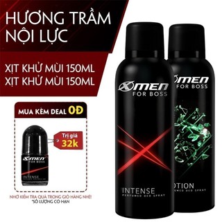 Combo chai Xịt khử mùi Intense 150ml + Chai Xịt khử mùi Motion 150ml