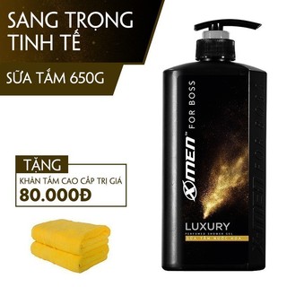 Combo Sữa tắm nước hoa X-men for Boss Luxury 650g Tặng Khăn tắm cao cấp 96x47cm