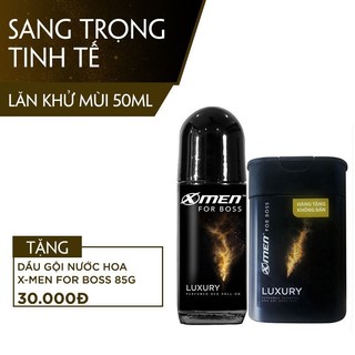 Lăn khử mùi X-Men for Boss Luxury 50ml (Tặng DG nước hoa X-Men for Boss Luxury 85g)