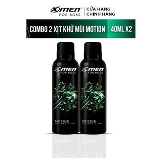 Combo 2 Xịt khử mùi X-Men for Boss Motion 40ml/chai