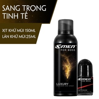 Combo Xịt khử mùi Luxury 150ml + Lăn khử mùi Intense 25ml