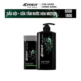 Combo Dầu gội 650g+Sữa tắm 180g X-Men for Boss Motion