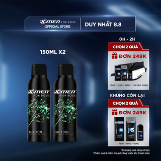 Combo 2 Xịt Khử Mùi X-Men For Boss Motion 150ml/chai